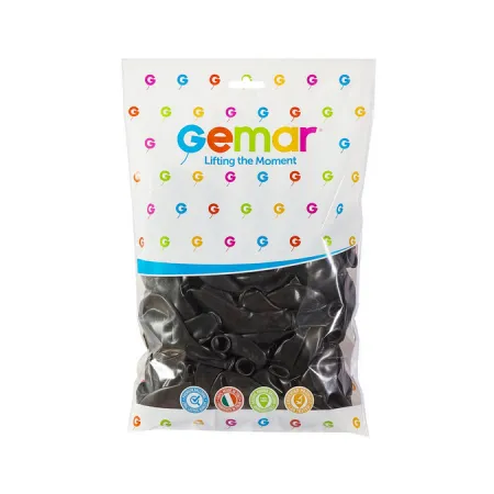 Balony pastelowe czarne 100szt.